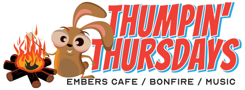 Thumpin' Thursdays at Embers Cafe with a bonfire at the rec hall